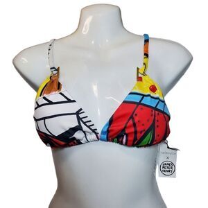 NEW SWIMINISTA X JAMES PETER HENRY Sexy swim top in Sydney print L